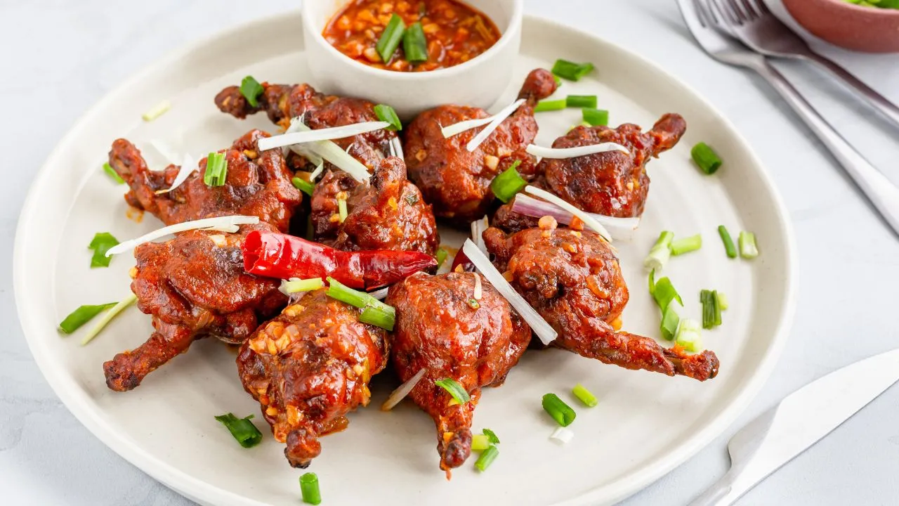 Chicken Lollipop, crispy Indian appetizer at Dilli-6 San Ramon